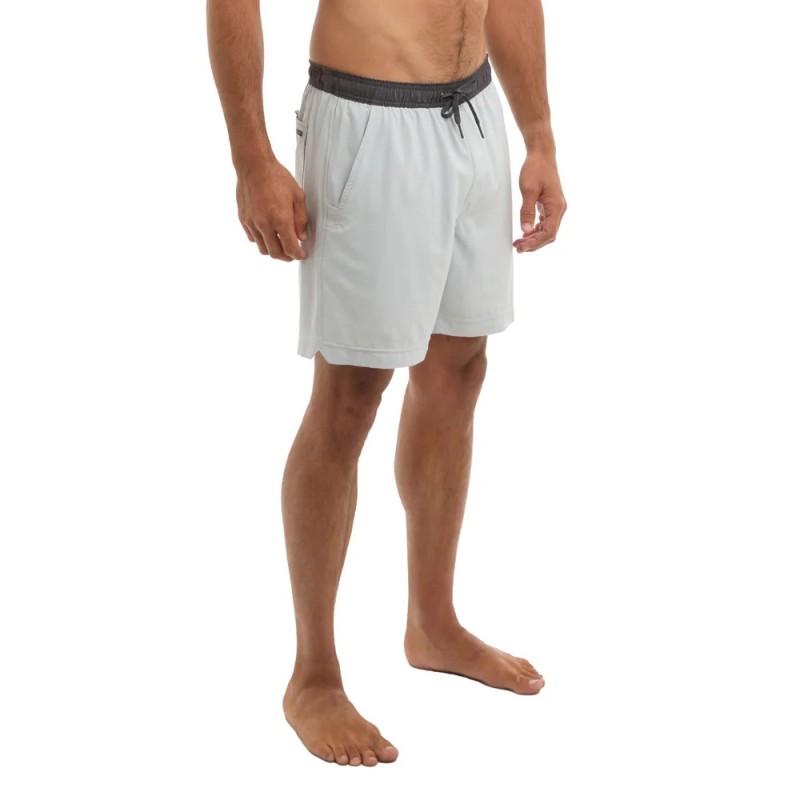 Leiday Elastic Waist Lined Solid